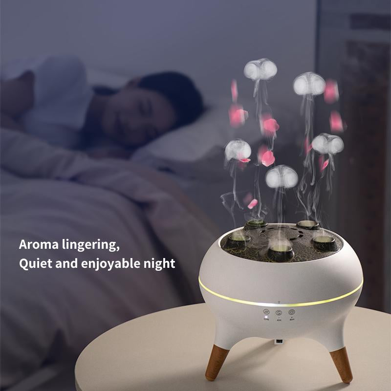 Dynamic Jellyfish Aroma Diffuser, Air Purifier with Colourful Night Light, Aroma Diffuser Humidifier, Christmas Gift, Holiday Gift Air Freshener