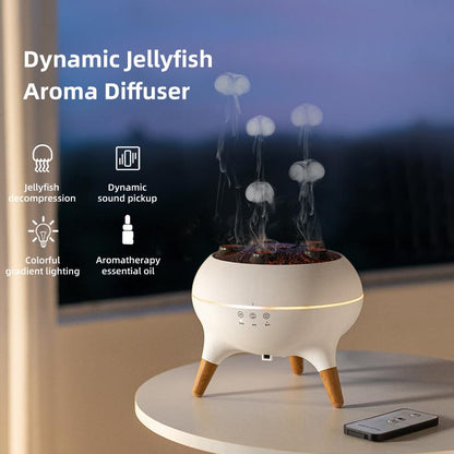 Dynamic Jellyfish Aroma Diffuser, Air Purifier with Colourful Night Light, Aroma Diffuser Humidifier, Christmas Gift, Holiday Gift Air Freshener