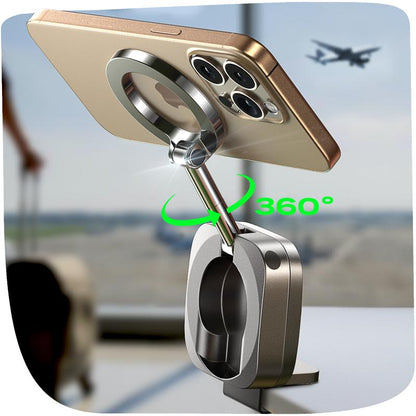 LISEN Travel Stand-Magsafe, Foldable Design & Mounts Everywhere for Iphone 16/15/14/13/12 and More - Smartphone, Cellphone Folding, Phone Holder